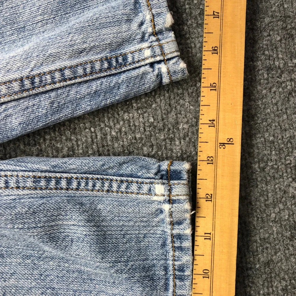 Baggy Levis 550 Denim Shorts Mens 38 Light Wash Blue Cotton Jean Shorts